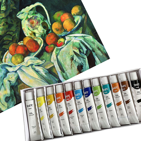 Set di colori a olio riccamente pigmentati da 12 ml