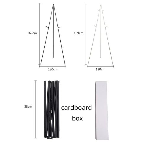 Cavalletto in acciaio portatile con doppie fibbie